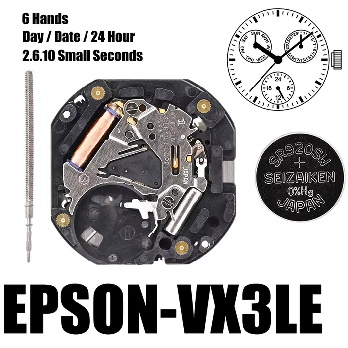 Mouvement VX3J, mouvement VX3JE