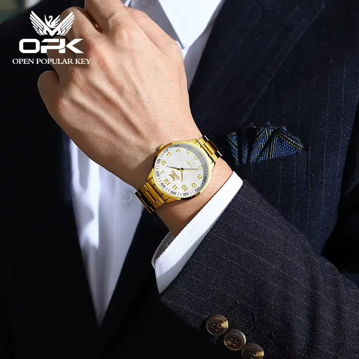 Montres à quartz de luxe OPK 6008 pour hommes