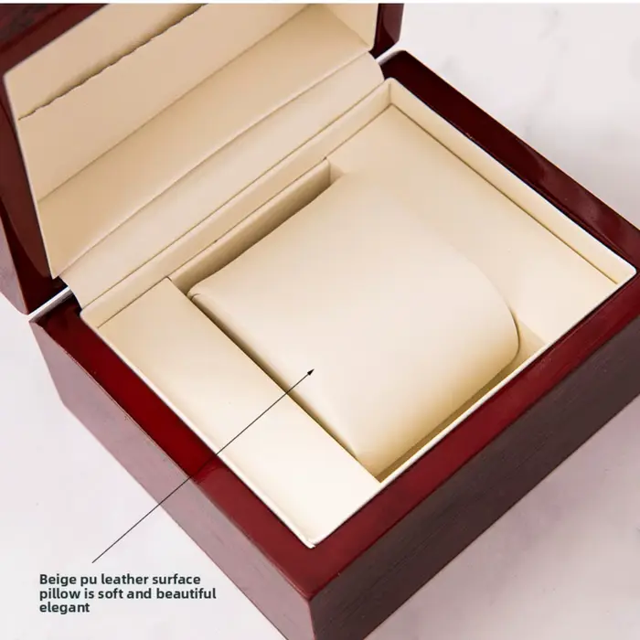 Boîte à montres en bambou laquée piano pour montres mécaniques élégante présentation et rangement à offrir pour homme et femme occasions spéciales