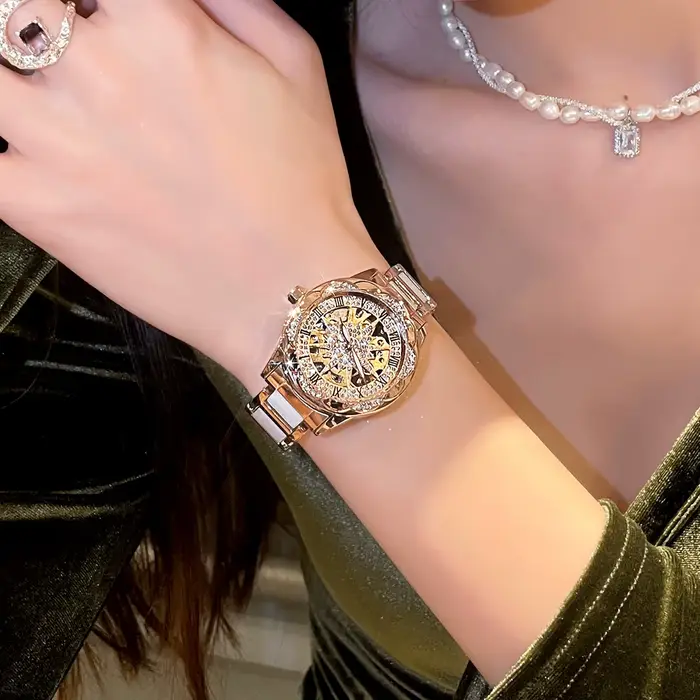Montre mécanique tournesol pour femme