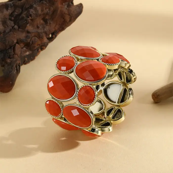 Nouveau bohème cadeaux de fête des mères bracelet bracelets charme extensible multicouche larges