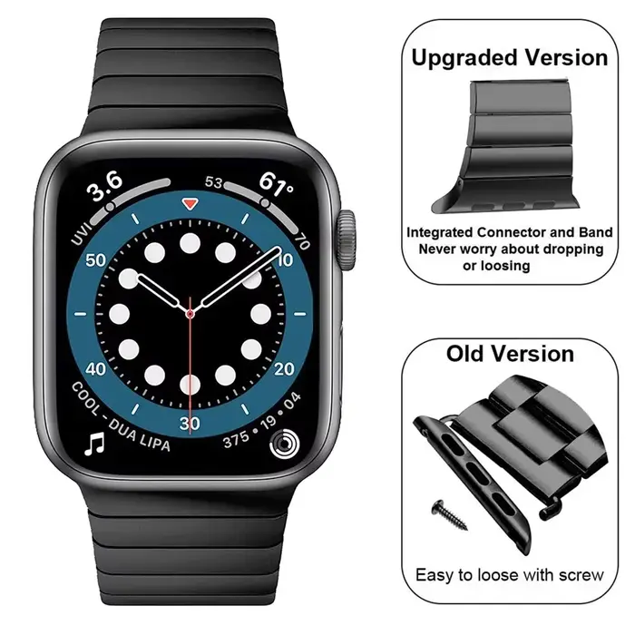 Bracelet à Maillons Métalliques pour Apple Watch