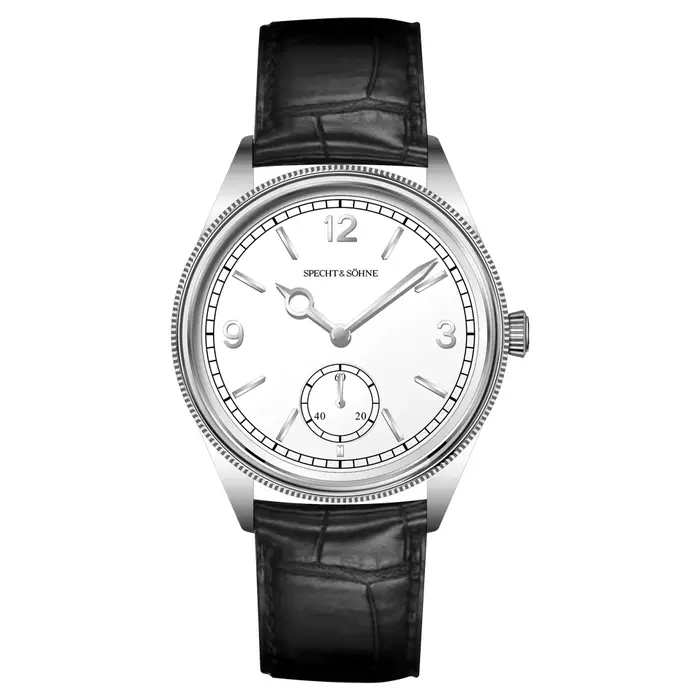 Specht & Söhne nouveau bleu glace 1908 hommes montre chronographe automatique mécanique montre-brace