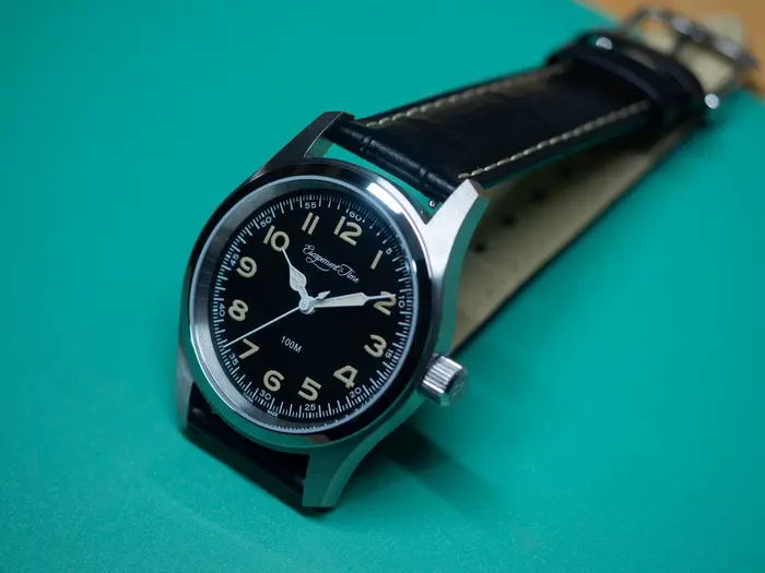 【Tempo d'escapement】 Montre à mouvement à quartz VH31 38 mm Saphir étanche 100 M Super lumineux