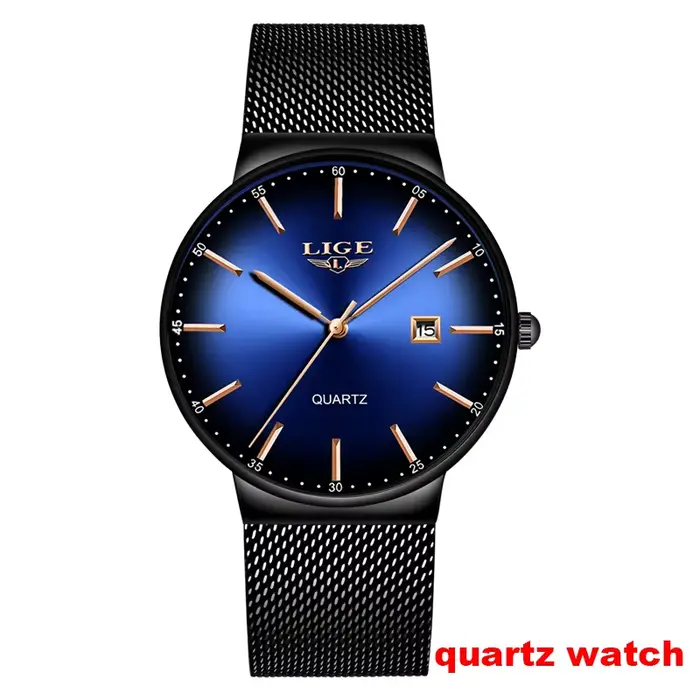 Montres-bracelets mécaniques automatiques LIGE 2026 pour hommes, montre de luxe de marque supérieure