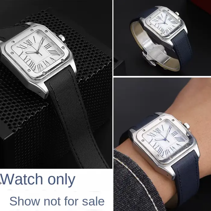 Bracelet de montre en cuir pour homme