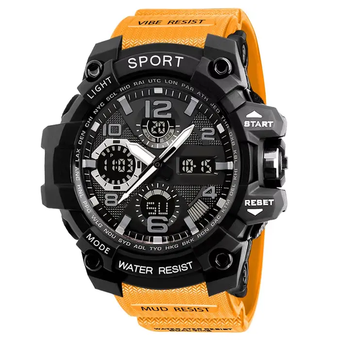 Montre à grand cadran pour hommes à la mode