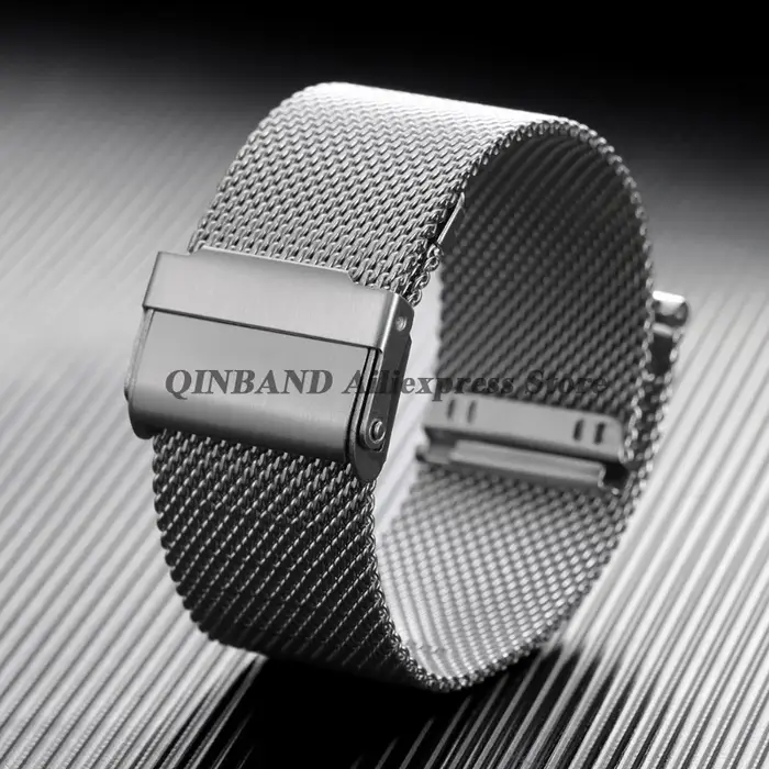 Bracelet de montre intelligente à libération rapide en maille milanaise