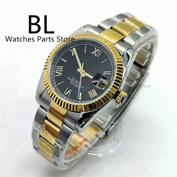 Montre Lunette Cannelée pour Homme