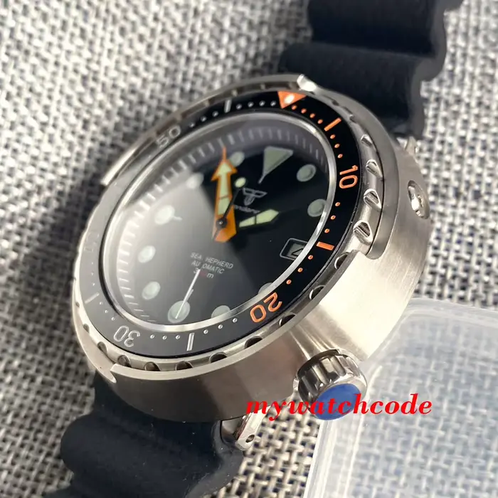 Montre mécanique pour homme Tandorio Tuna Dive en acier