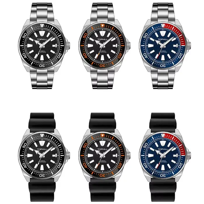 TOPHILL – montre de plongée automatique pour hommes