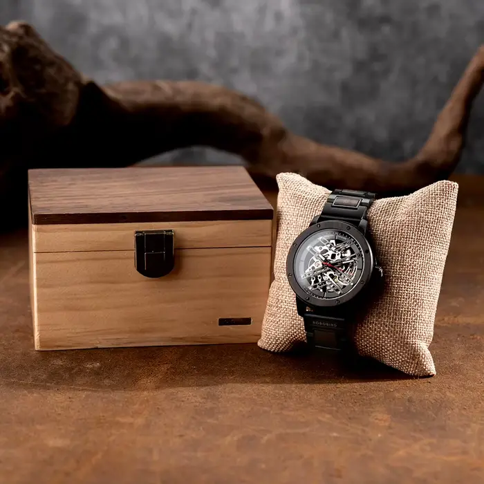 Montre BOBO BIRD en bois personnalisée pour homme, cadeau d'anniversaire, soirée et cérémonie de remise de diplôme