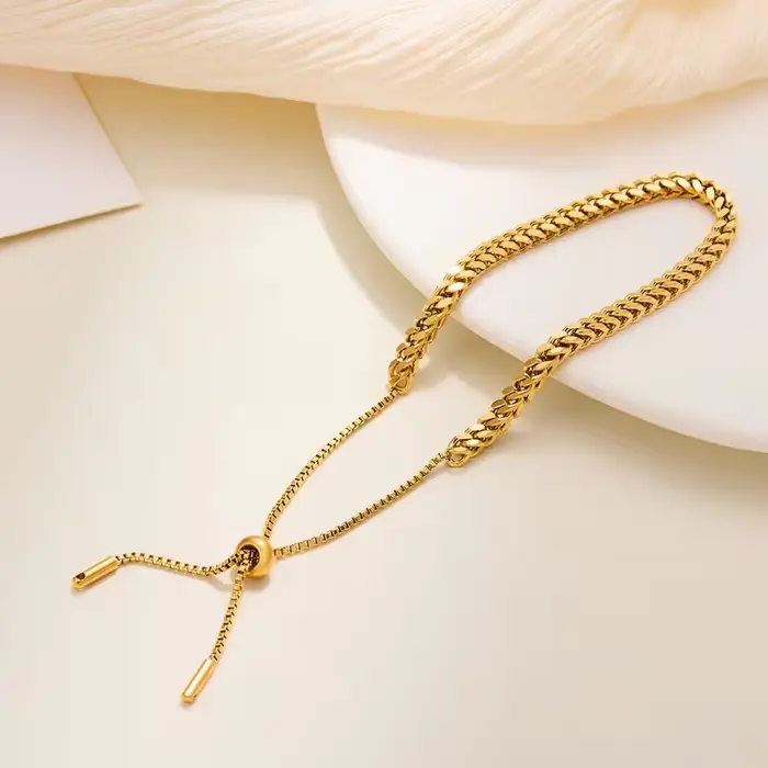 Bracelet ajustable exquis à nœud coulissant