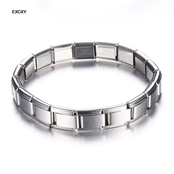 Bracelets en acier inoxydable de 9 mm de large