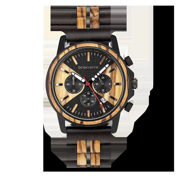 DODO DEER – montre à Quartz en bois naturel, mode décontractée, haut de gamme, personnalisé, cadeau 