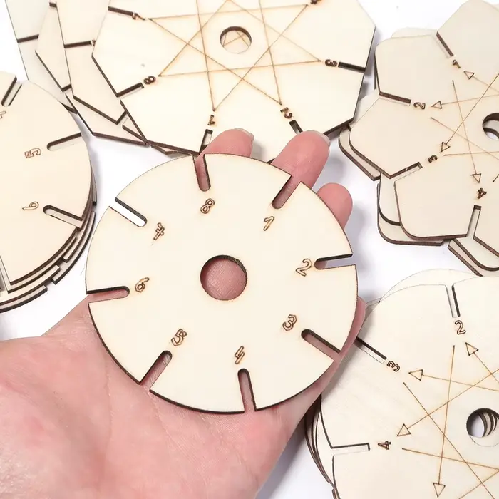 Disques en bois pour tressage de bracelets et fabrication de bijoux DIY pour artisans et débutants occasions spéciales