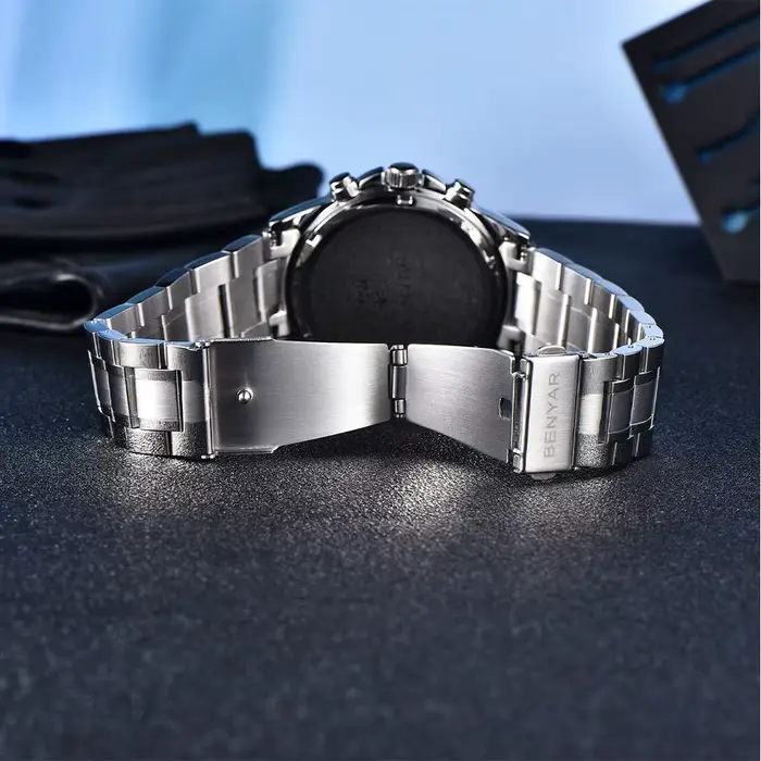 Montre BENYAR 2024 Quartz Robe Résistante à l'Eau Pour Hommes Occasions Spéciales Plongée Aventures Élégante