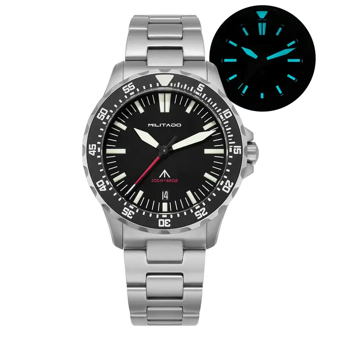 Militado ML16 nouvelle montre à quartz VH31\Ronda 515 39mm montres vintage cristal saphir 20 bars étanche lumineuse