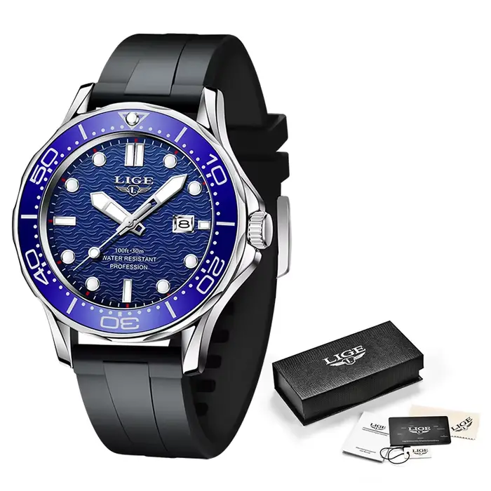 2025 LIGE nouvelles montres pour hommes d'affaires montre de plongée de luxe