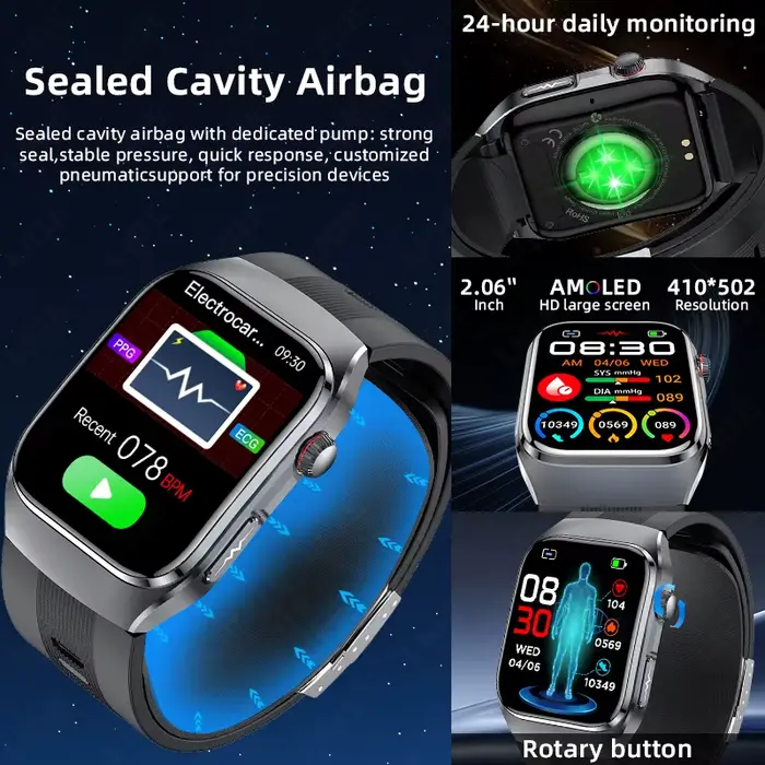 Nouvelle montre intelligente LIGE avec moniteur de fréquence cardiaque et surveillance de la santé pour adultes occasions spéciales sport activités quotidiennes