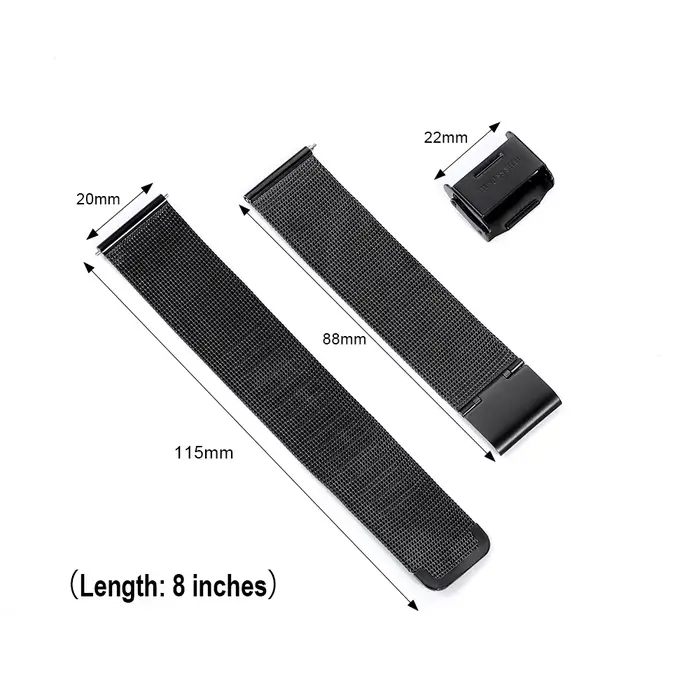 Bracelet Milanese à dégagement rapide 18mm 20mm 22mm pour montre noir or argent acier inoxydable double sécurité pour homme femme occasions spéciales