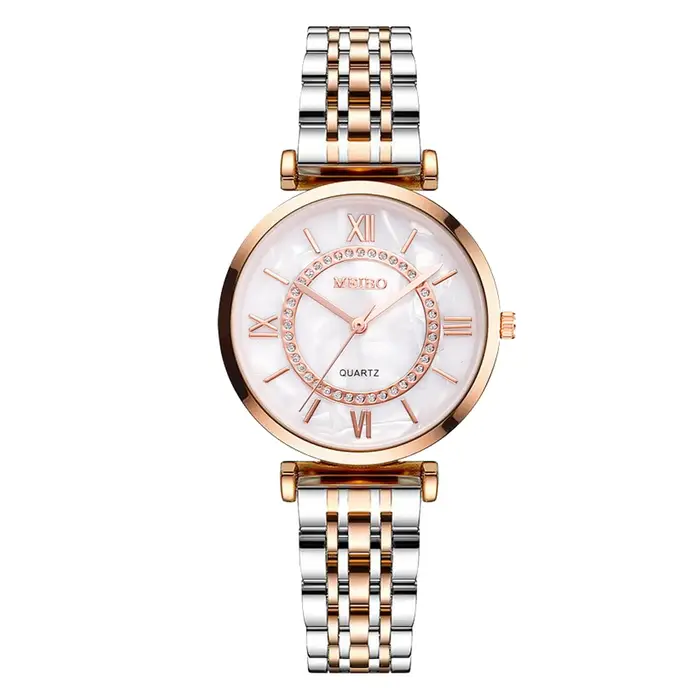 Luxe cristal femmes Bracelet montres haut de gamme mode diamant dames Montre à Quartz en acier Femme Montre-Bracelet