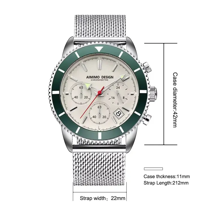 Montres pour hommes, analogiques, à quartz, chronographe, étanches, montres-bracelets pour hommes, m