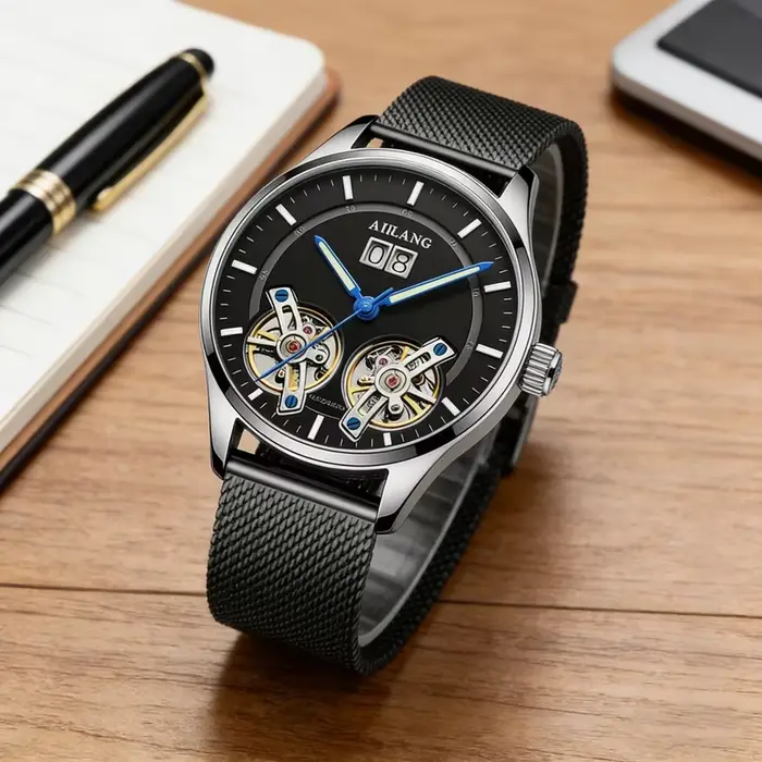 AI LANG Montre mécanique automatique authentique AAA