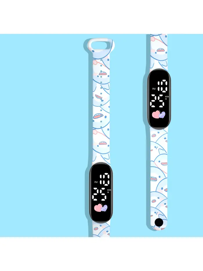 Montre au design innovant, dotée d'un affichage numérique LED simple pour une lecture claire de l'he