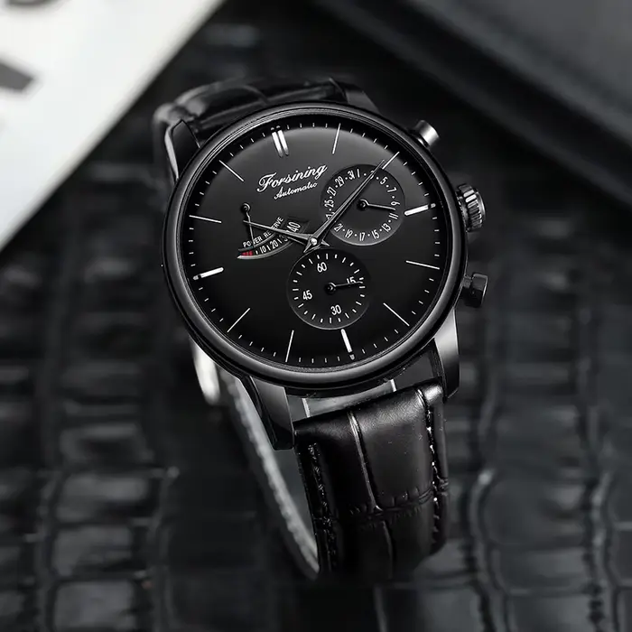 Montre automatique FORSINING pour homme avec indicateur de réserve de marche
