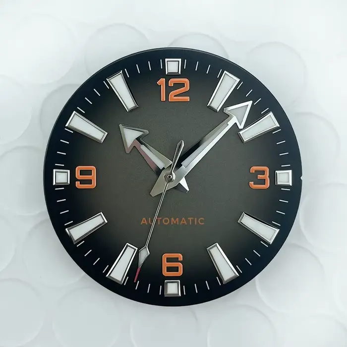 Cadran de montre bleu dégradé de 33 mm pour hommes