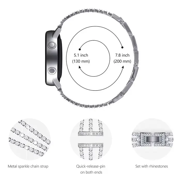 Bracelet de montre en forme de chaîne en métal