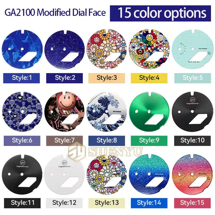 Bracelet de montre unisexe CasiOak GA2100 acier inoxydable fermoir papillon multiple couleurs pour femmes et hommes occassions spéciales