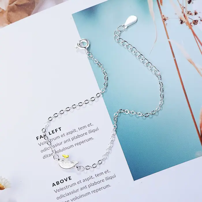 Nouveau Bracelet Artisanal Exquis en Argent Sterling 925 pour Femme