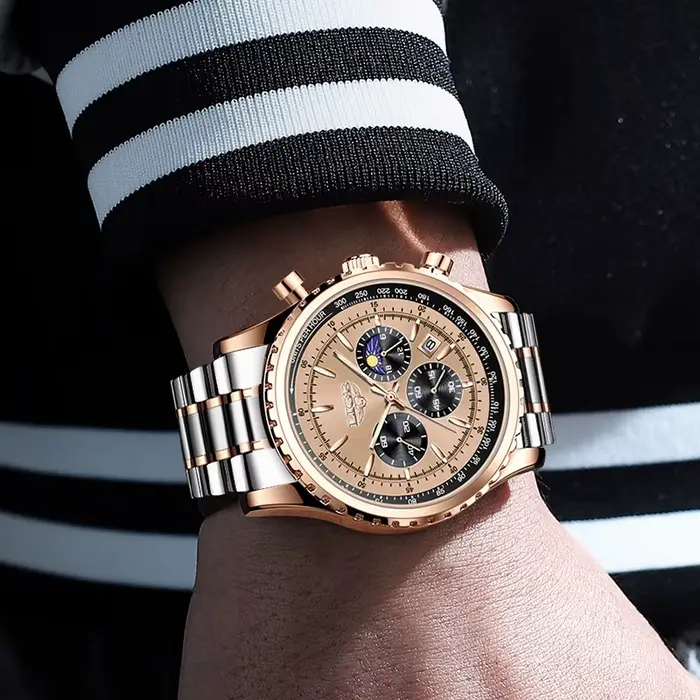 Montre Homme LIGE 2026 – Nouvelle Collection Luxe, Quartz, Étanche, Lumineuse, Date, Chronographe, Sport