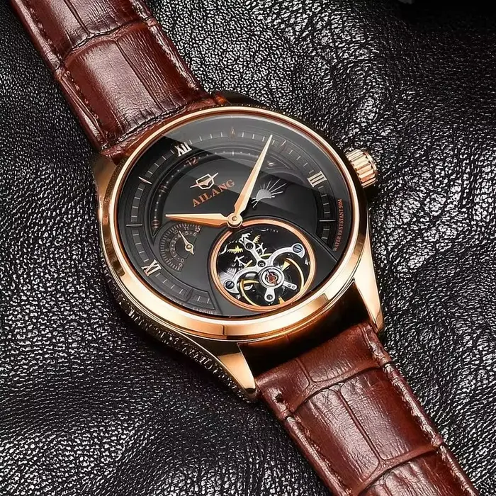 Montres mécaniques automatiques Daniel Gorman serties de saphirs avec mouvement tourbillon pour femmes élégantes et sophistiquées occasions spéciales