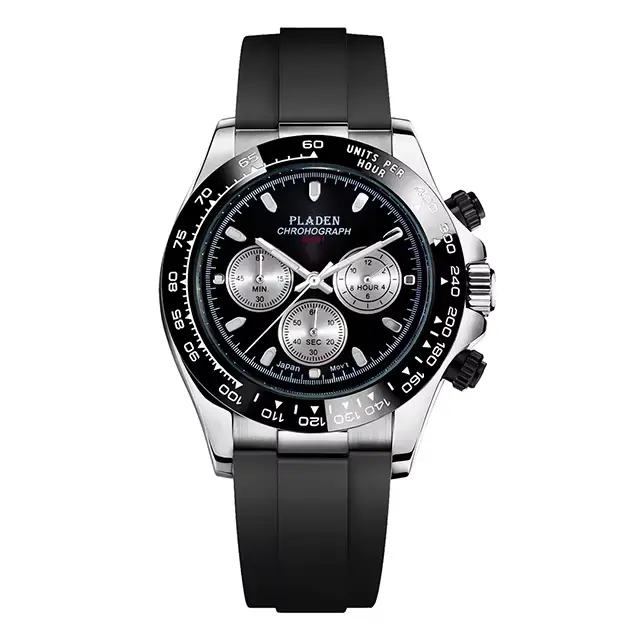 PLADEN – nouvelle montre de luxe pour hommes, en acier inoxydable, chronographe, Sport, lumineux, pl