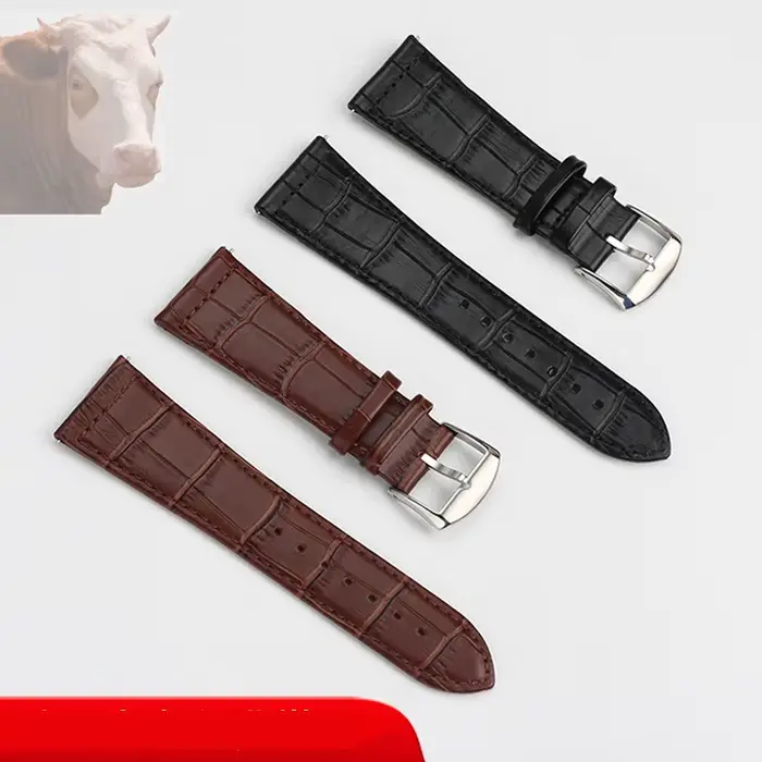 Ceinture de montre en cuir véritable pour la série Frank Muller