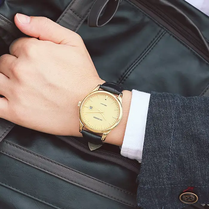 OCHSTIN automatique mécanique hommes montres affaires boîtier en acier inoxydable montre en or