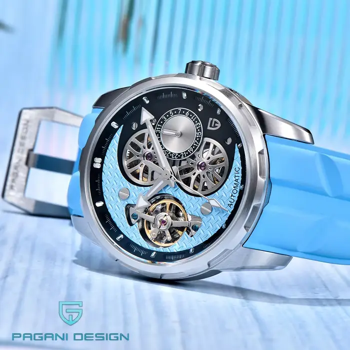 Montre squelette automatique Pagani Design pour homme