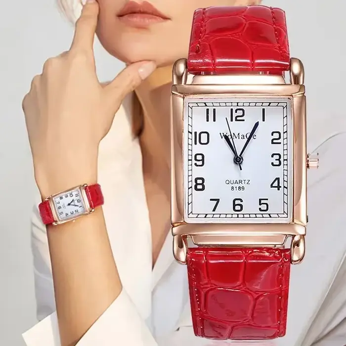 Montre TINUORA en acier inoxydable pour femme, élégante et résistante à l'eau, idéale pour les occasions spéciales et le quotidien