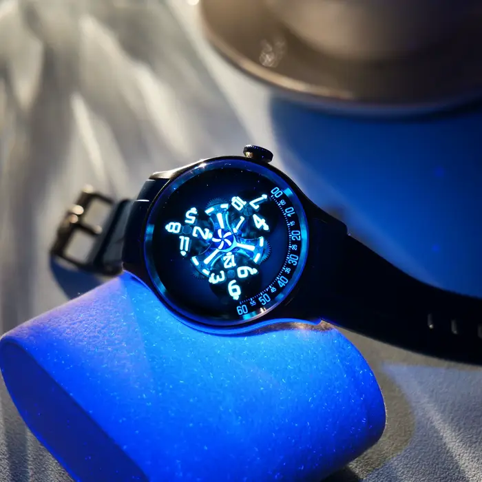 Nouvelle montre OBLVLO en acier inoxydable avec bracelet en silicone pour hommes style luxe ocasions formelles et décontractées
