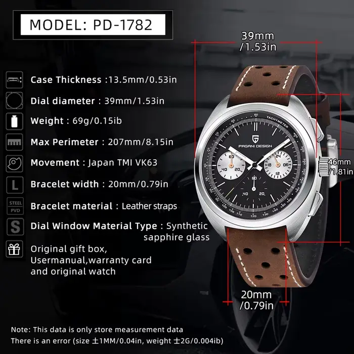 Nouvelle Montre Homme PAGANI DESIGN Panda 2026