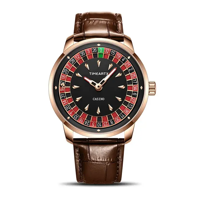 Montre TIMEARTX en acier inoxydable avec affichage numérique pour hommes occassions spéciales et quotidienne poker parties plongée résistante à l'eau