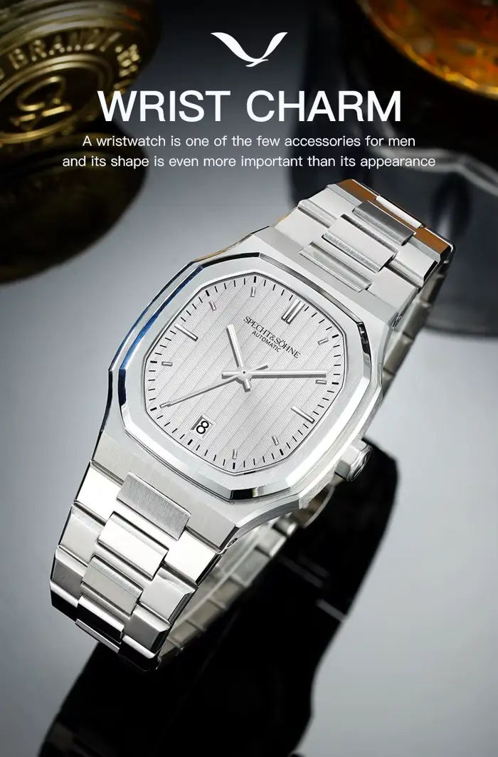Montre Specht & Söhne 2026 Automatique en Acier Inoxydable avec Cristal Saphir - Idéale pour Hommes Occasions Spéciales et Journées Décontractées