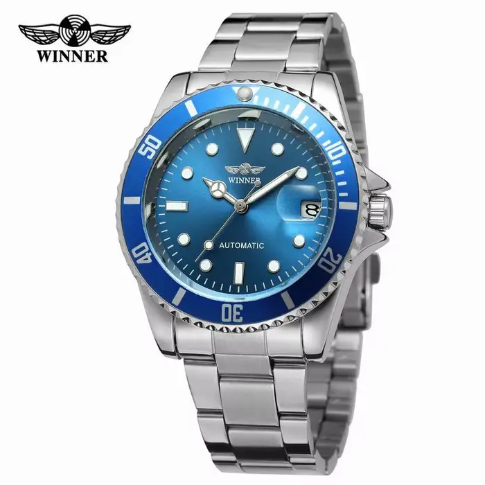 WINNER – montre de luxe en acier inoxydable pour hommes