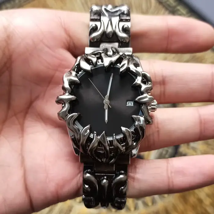 Montres Y2K classiques rétro style griffe en albâtre pour hommes, mode horlogère européenne et améri