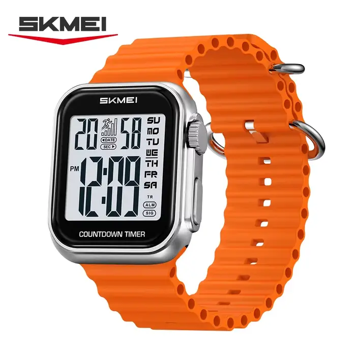 SKMEI 2269 montre électronique mode Sport compte à rebours étanche montres pour hommes 2 fois Original luxe horloge numérique pour homme
