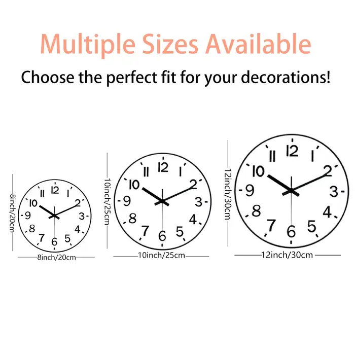 Horloge murale minimaliste en quartz
