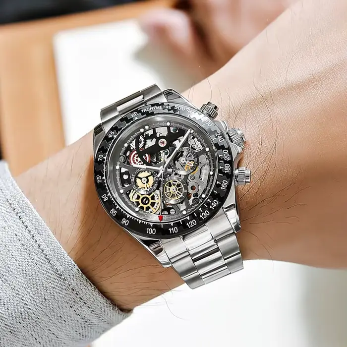 HANBORO – montre-bracelet mécanique de luxe pour hommes